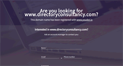 Desktop Screenshot of directoryconsultancy.com